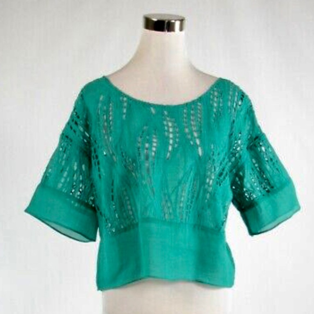 Tracy Reese turquoise top